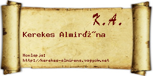 Kerekes Almiréna névjegykártya